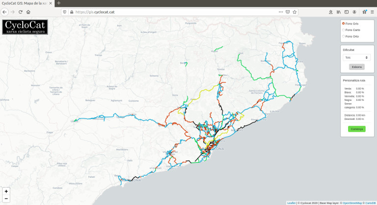 GIS de las rutas más seguras para ir en bici