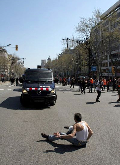 Huelga general 29M, Barcelona (2012) | 🄯 Daniel Machado